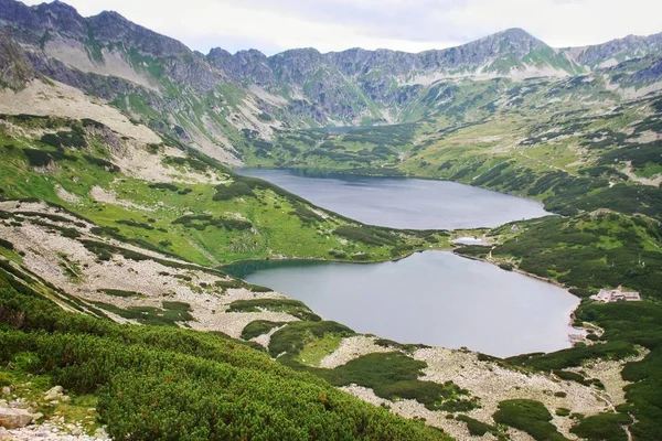 Valle Los Cinco Estanques Las Altas Montañas Tatras Cordillera Polonia — Foto de Stock