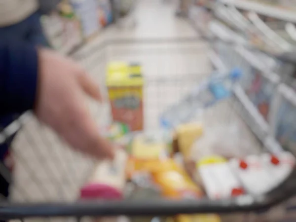 Supermarket Blurred Background Bokeh — Stock Photo, Image