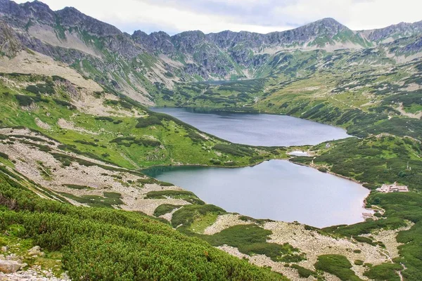 Estanque Las Montañas Tatra Polonia Cinco Pond Valley Viajar Escénico —  Fotos de Stock