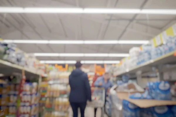 Non Trading Sundays Shops Poland Closed Sunday Blurred Background Interior — Stock Photo, Image