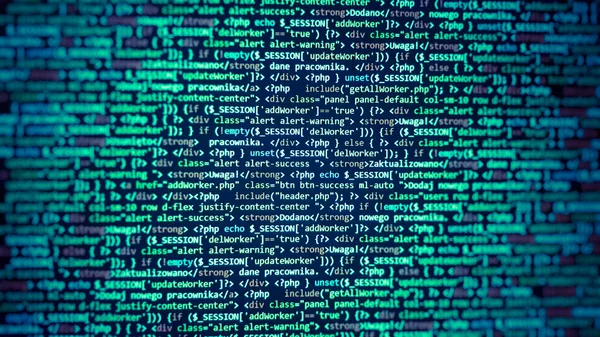 Groene Achtergrond Programmeercode Voor Softwareontwikkelaars Abstracte Computerscriptcode — Stockfoto