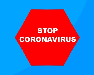 Coronavirus kavramını durdur. Avrupa 'daki tehlikeli virüsler için karantina. Dünya arkaplanında salgın.