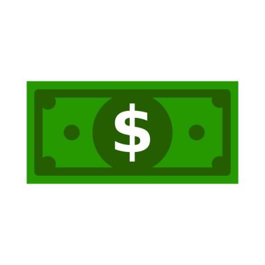 Yeşil Amerikan para birimi. Vektör Dolar işareti, para dolar simgesi - para birimi dolar sembolü.