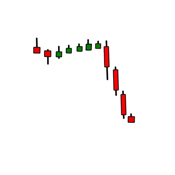 Grafico Del Mercato Azionario Grafico Trading Forex Concetti Relazioni Commerciali — Vettoriale Stock