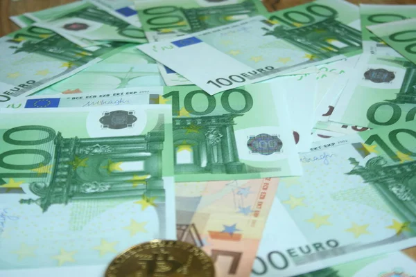 Contexte Économique Financier Avec Les Billets Euros — Photo