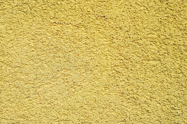 Yellow Wall Background Texture Beige Pebble Dash Stucco House Facade — Stock Photo, Image