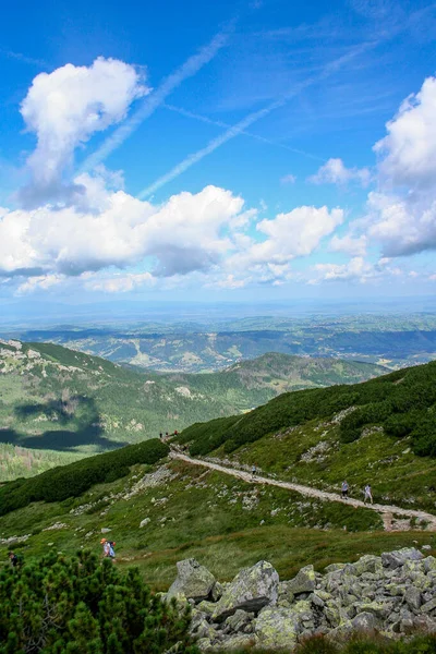 Hermoso Paisaje Verde Las Montañas Tatra Cordillera Polonia — Foto de Stock