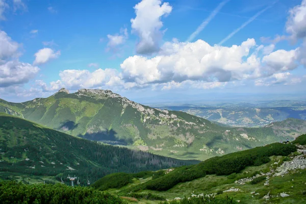 Hermoso Paisaje Verde Las Montañas Tatra Cordillera Polonia — Foto de Stock