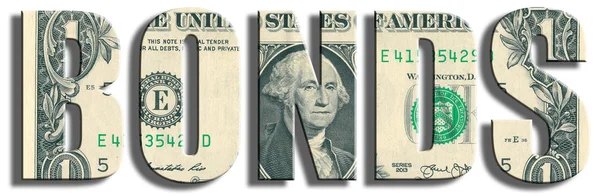 Bonos u obligaciones. Textura del dólar estadounidense . — Foto de Stock