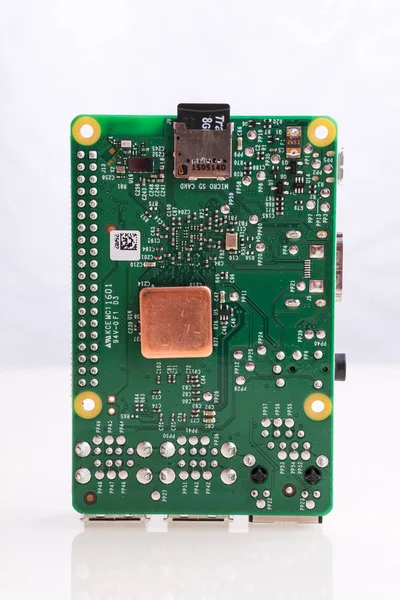 Raspberry Single Board Creadit Card Size Computer — 스톡 사진