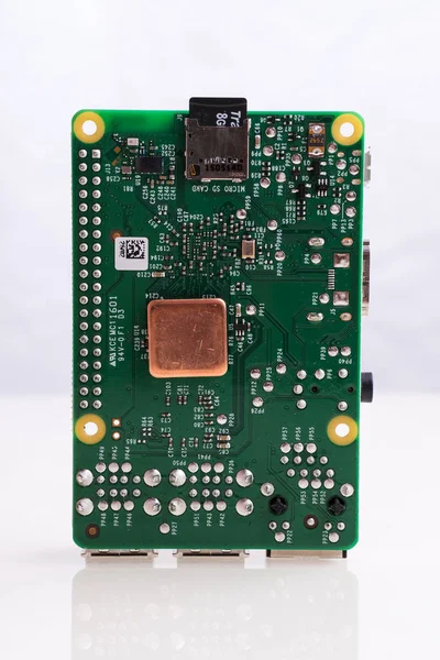 Raspberry Single Board Creadit Card Size Computer — 스톡 사진