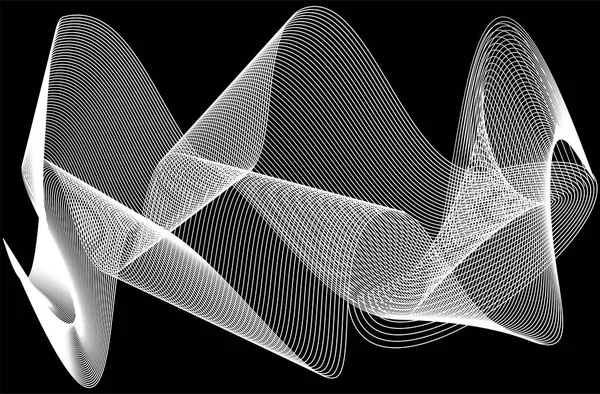 Абстрактные шаблоны с изогнутыми линиями — стоковый вектор