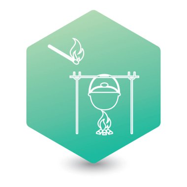 Yangın ve pot simgesi