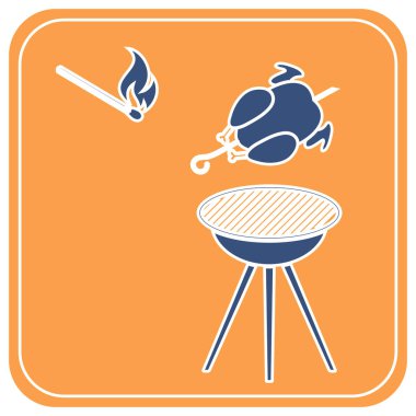 ızgara tavuk simgesi