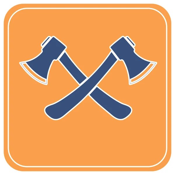 El icono del hacha. Símbolo hacha — Vector de stock