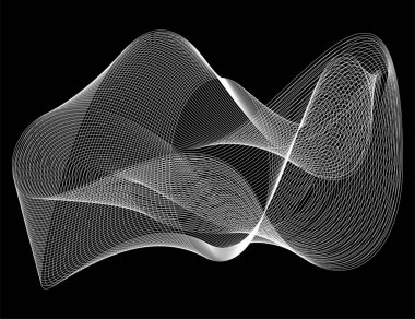 Kavisli çizgileri olan soyut şablonlar