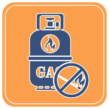 Kamp gaz şişesi simgesi