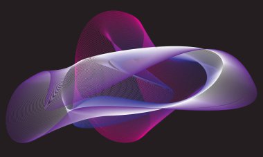 Kavisli çizgileri olan soyut şablonlar