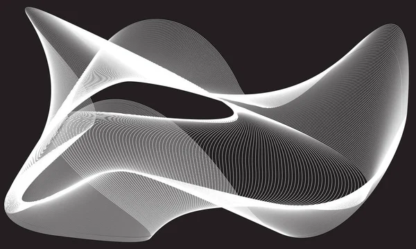 Kavisli çizgileri olan soyut şablonlar