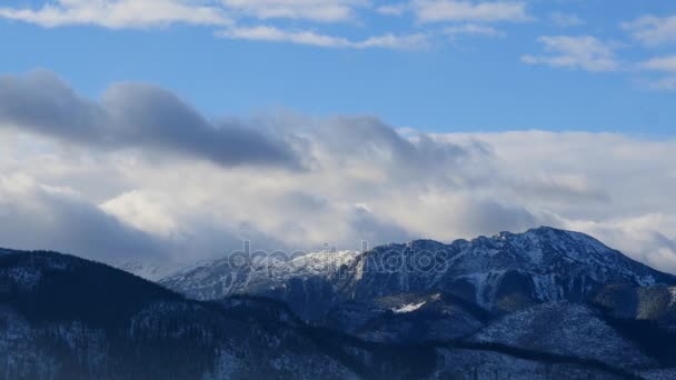 Zonnige dag in Tatra gebergte — Stockvideo