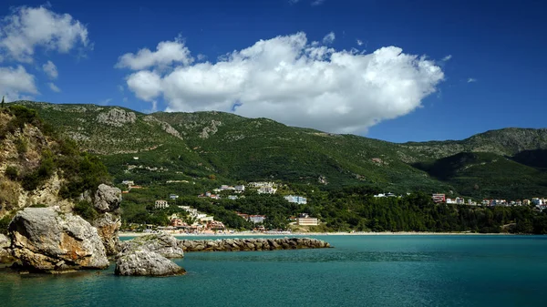 Costa Grécia, Parga, mar Jónico — Fotografia de Stock