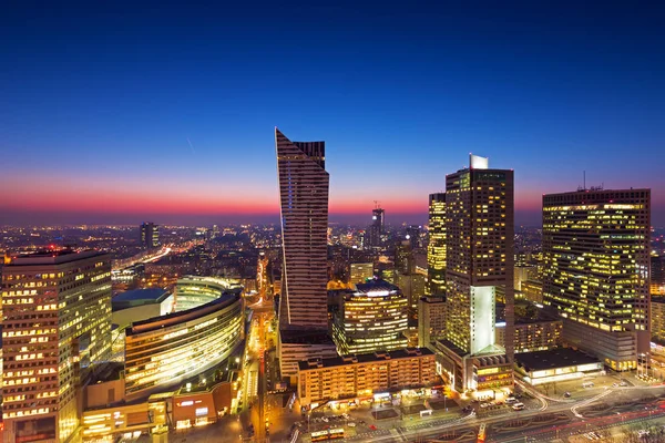 Vista superior del centro de Varsovia —  Fotos de Stock