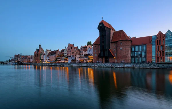 An old crane in the old town of Gdansk — Stock Photo, Image
