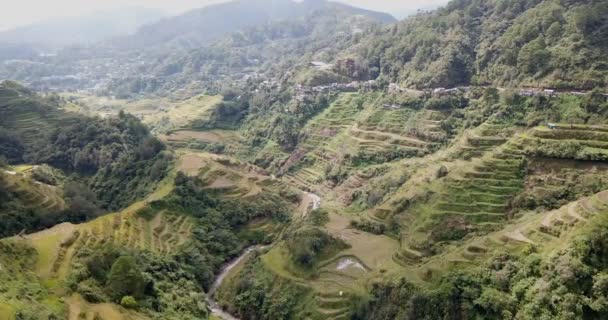 Banaue Rizs Teraszok Nézőpont Fülöp Szigetek Sziget Luzon — Stock videók