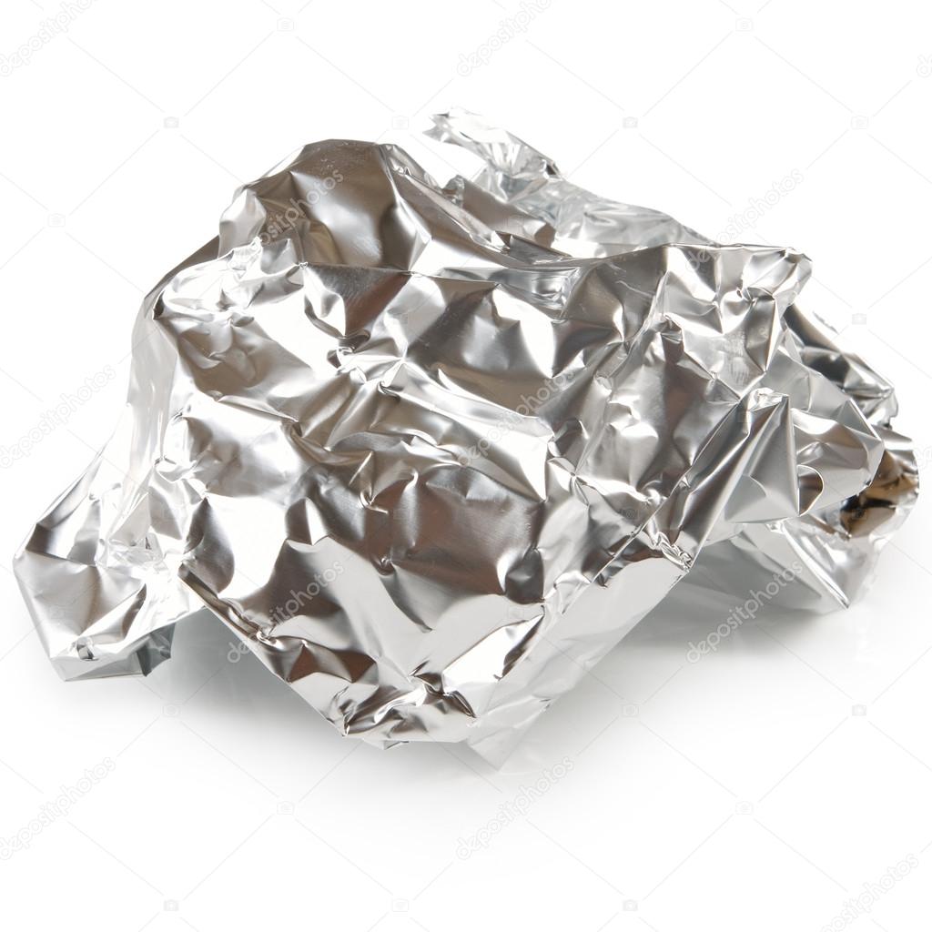 image of crumpled foil close-up