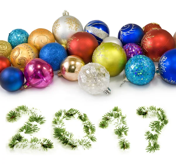 Image of beautiful Christmas decorations closeup — Stock Photo, Image