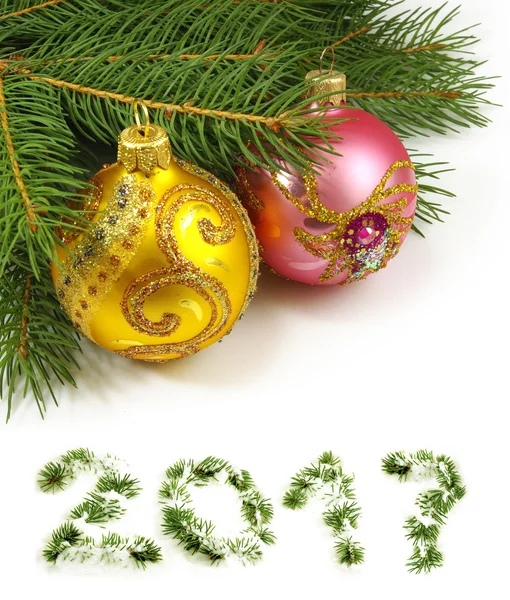 Imagem de decorações de Natal closeup — Fotografia de Stock