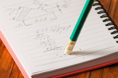 defter ve kalem portre resim