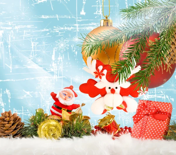 Bilden av jul dekorationer närbild — Stockfoto