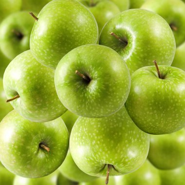 Yeşil elma yakın çekim görüntüsü