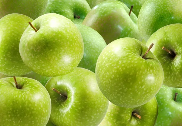 Imagen de manzanas verdes de cerca — Foto de Stock