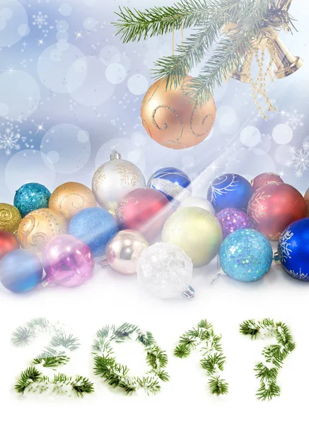 Bild der Weihnachtskarte Nahaufnahme — Stockfoto