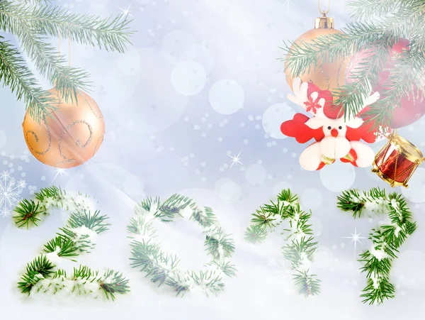 Image of Christmas card close-up — Stock Photo, Image