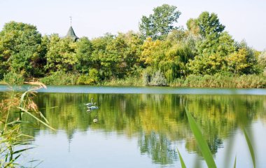 kırsal manzara güzel görüntüsü.