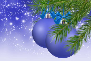 Güzel Noel kartı. Noel ağacı closeup görüntüsünü.