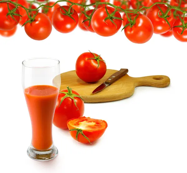 Zdjęcia dojrzałe pomidory zbliżenie. — Zdjęcie stockowe