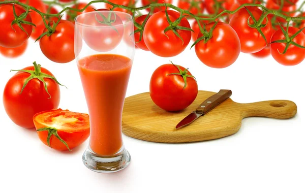 Imágenes de primeros planos de tomates maduros . —  Fotos de Stock