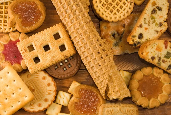 Different delicious cakes close-up — Stock Photo, Image