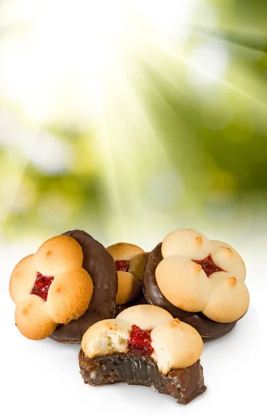 Изображение вкусного шоколадного печенья — стоковое фото