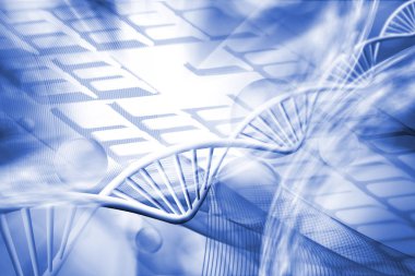 klavye arka plan üzerinde genetik zinciri