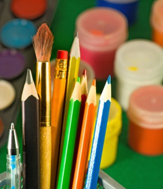 görüntü yakın çizmek için kalemler