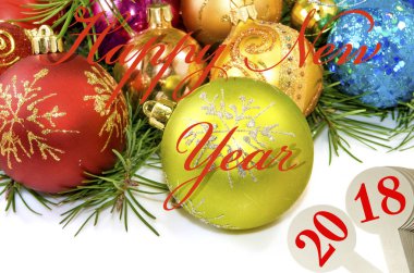 Noel süslemeleri closeup görüntüsünü