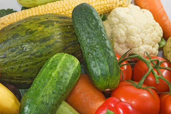 Imagem isolada de close-up de frutas e legumes — Fotografia de Stock