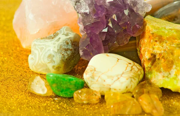 Image of different colorful stones close-up — Stock Photo, Image