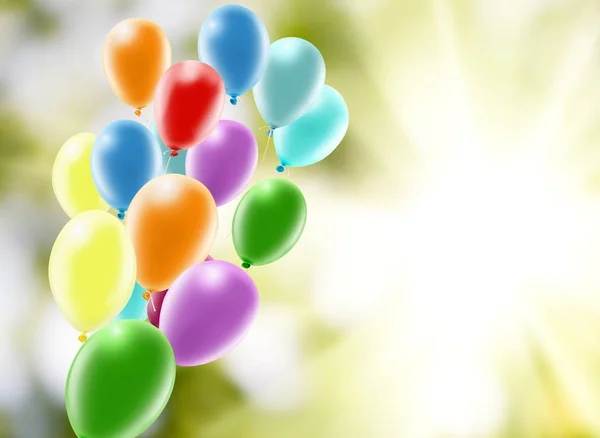 Beautiful colorful balloons — Stock Photo, Image