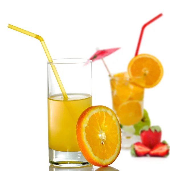 橙汁特写图像 — 图库照片
